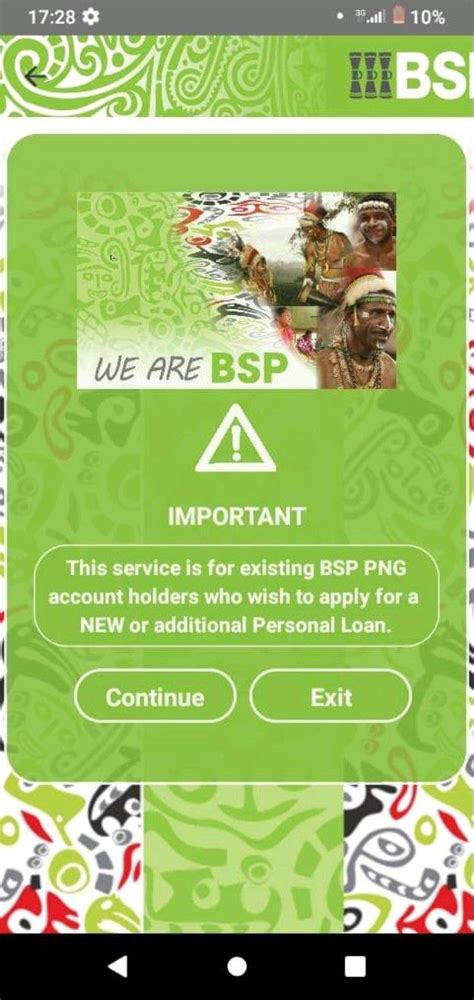 bsp self service app.